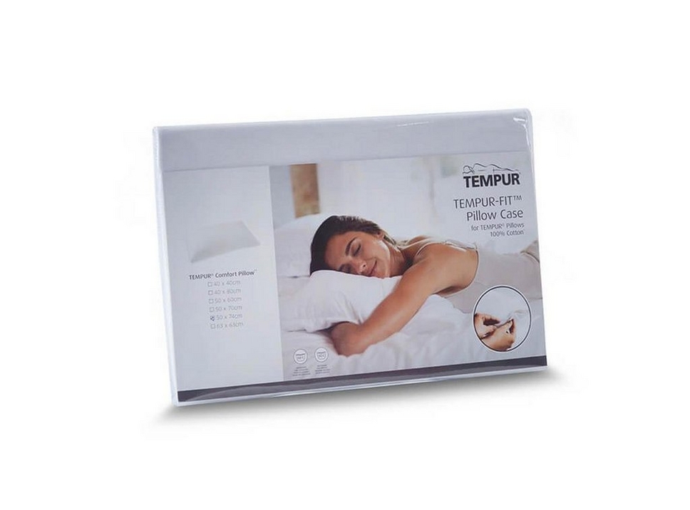 TEMPUR-FIT™ Taie d'oreiller pour oreiller Original et Millenium - Blanc